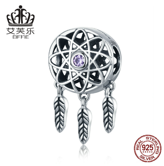 Retro Fashion Jewelry DIY Beaded Bracelet Accessories S925 Tassel Pure Beads Hollow Silver Accessories