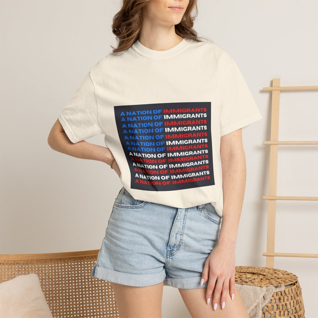 Immigrant Rights T-Shirt — A Nation of Immigrants Statement Tee