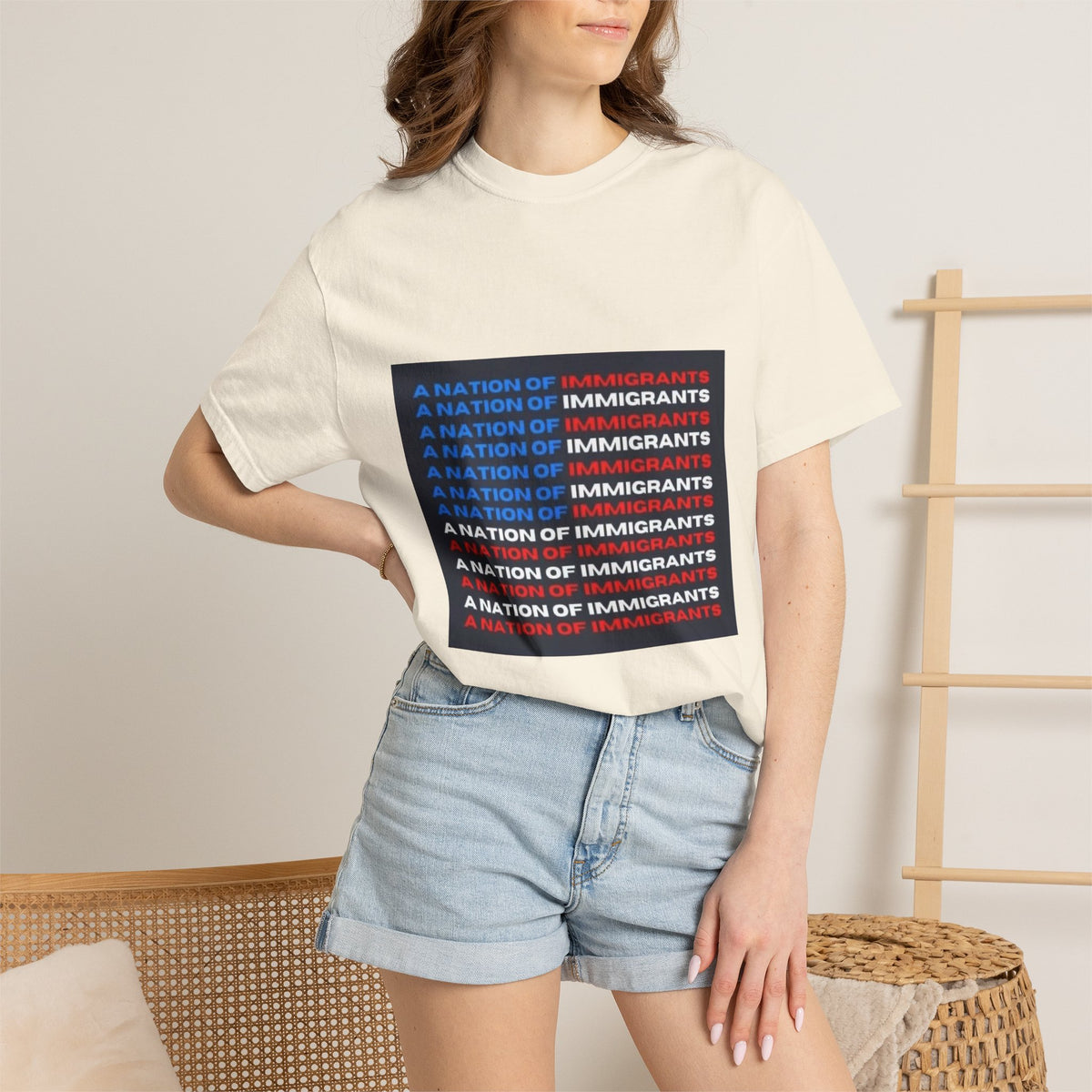 Immigrant Rights T-Shirt — A Nation of Immigrants Statement Tee