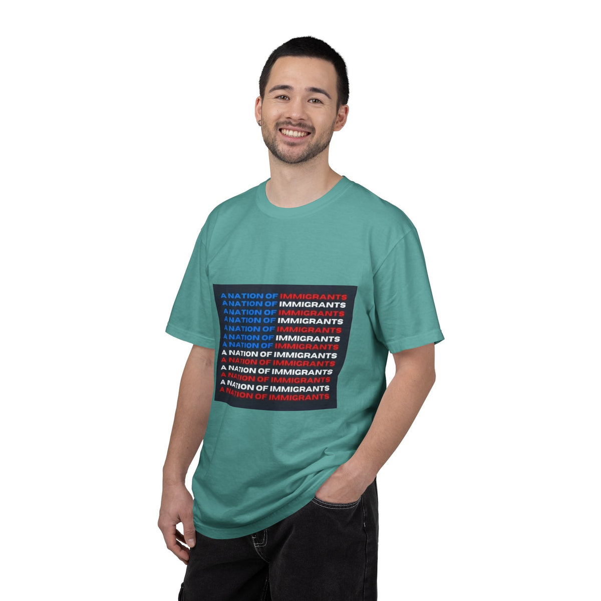 Immigrant Rights T-Shirt — A Nation of Immigrants Statement Tee