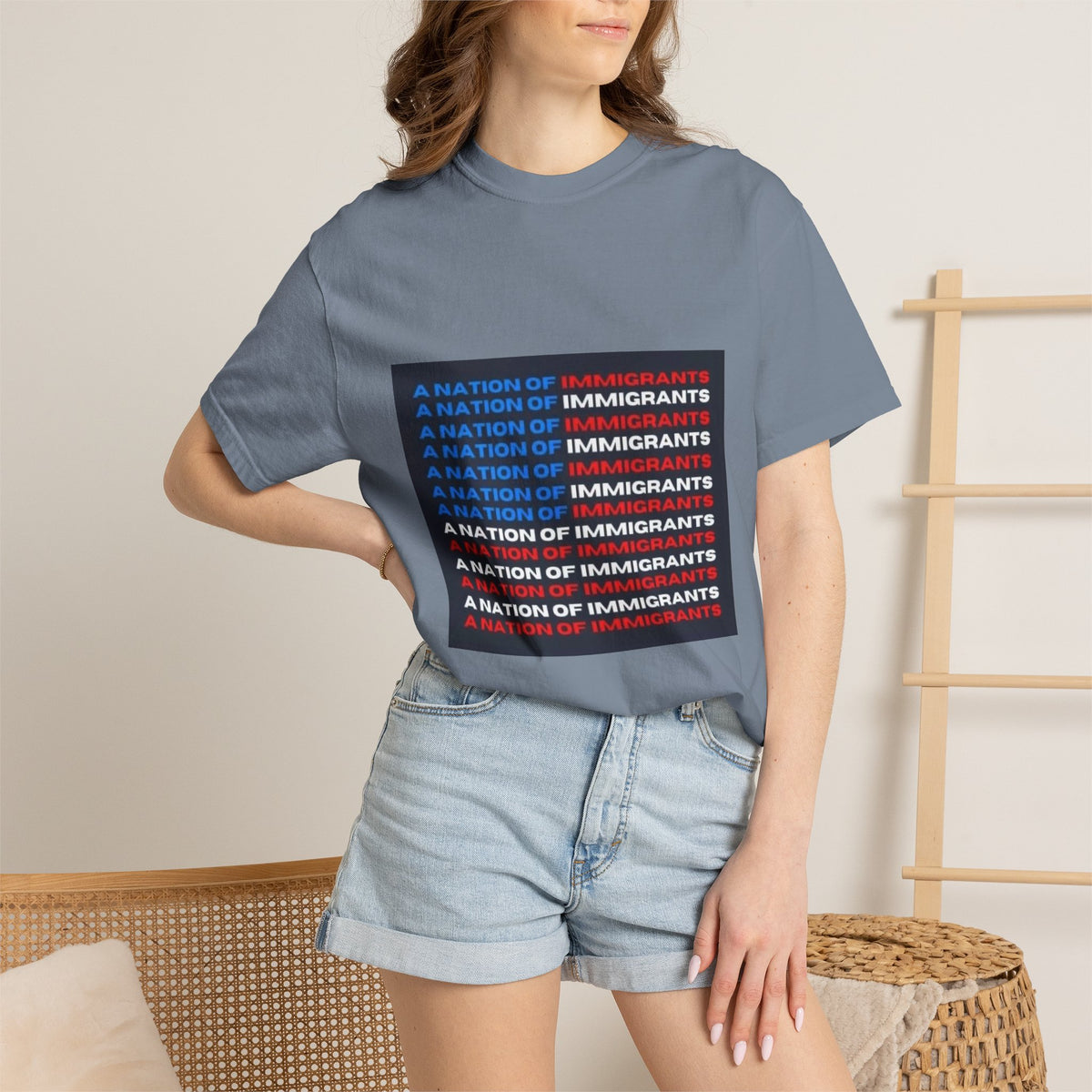 Immigrant Rights T-Shirt — A Nation of Immigrants Statement Tee