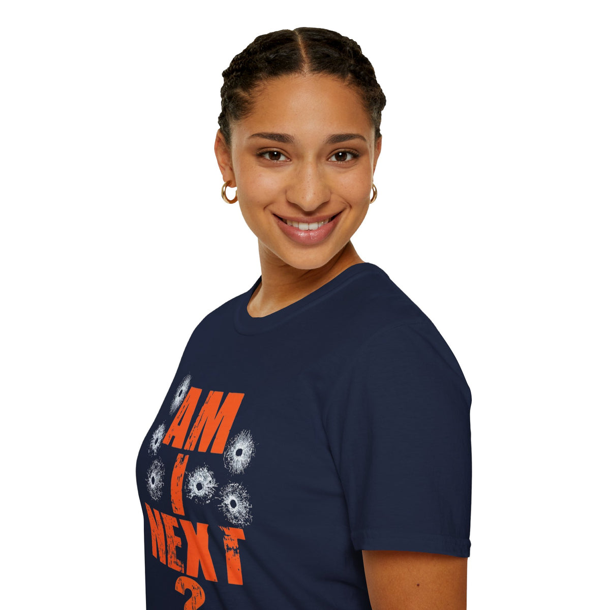 Am I Next? Bullet Hole Graphic T-Shirt