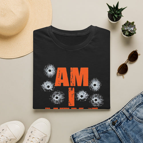 Am I Next? Bullet Hole Graphic T-Shirt