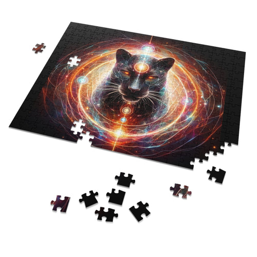 Cosmic Black Panther Puzzle — 252 Pieces with Tin