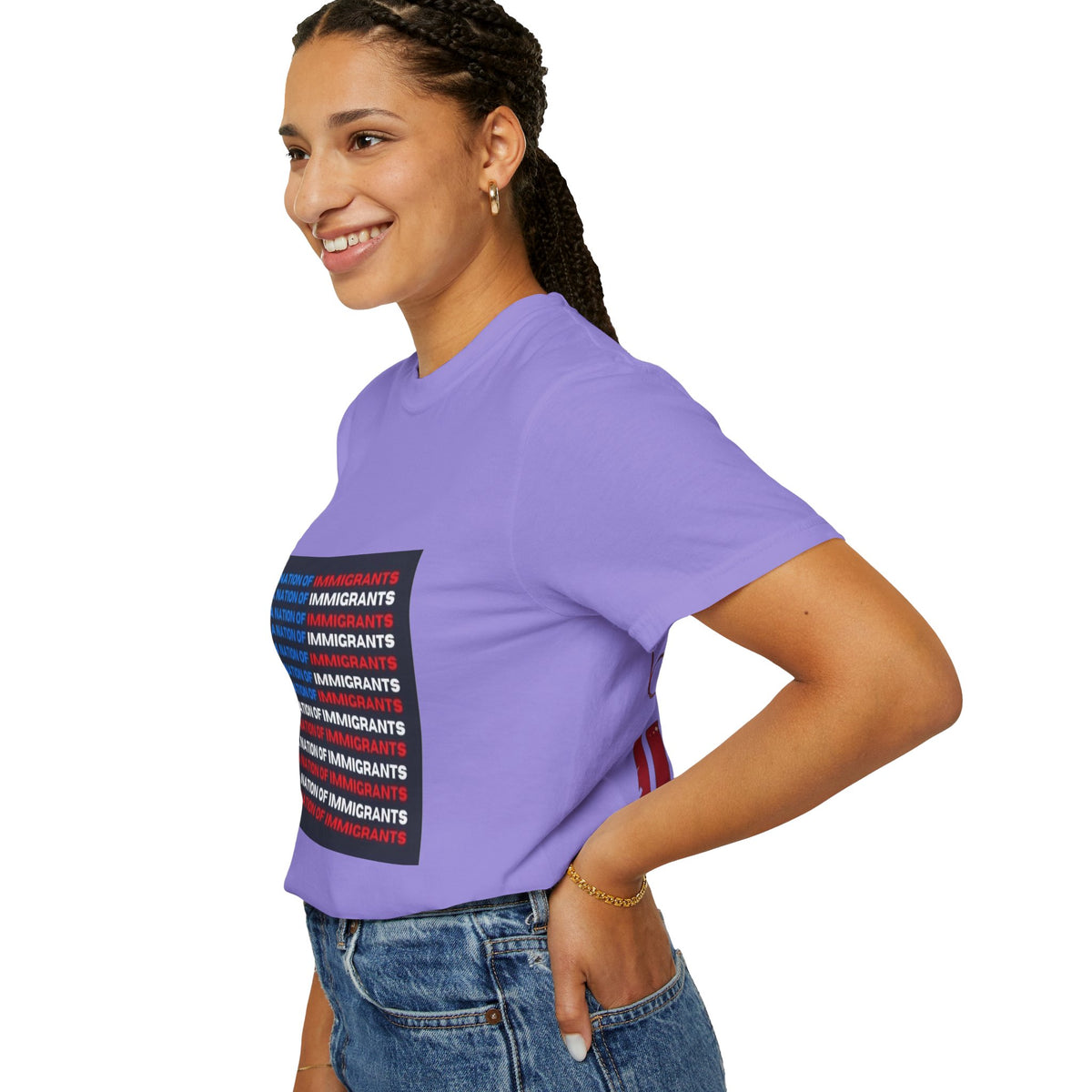 Immigrant Rights T-Shirt — A Nation of Immigrants Statement Tee