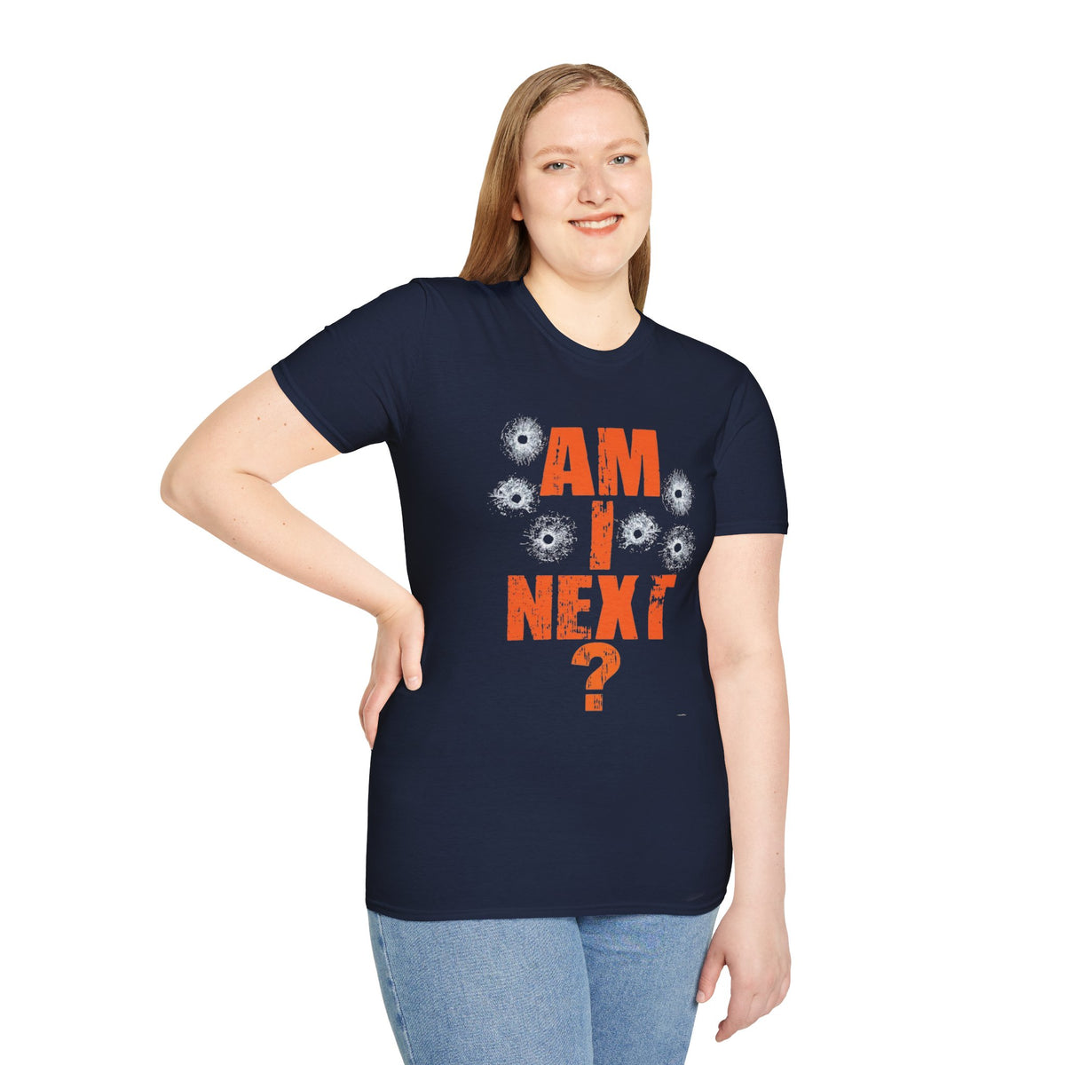 Am I Next? Bullet Hole Graphic T-Shirt