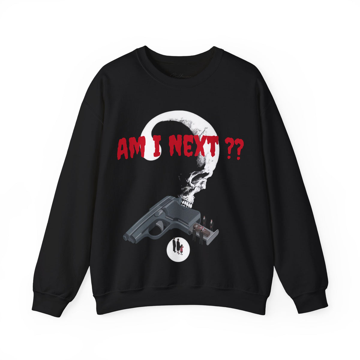 AM I NEXT? Crewneck — Gun Violence Awareness Sweatshirt