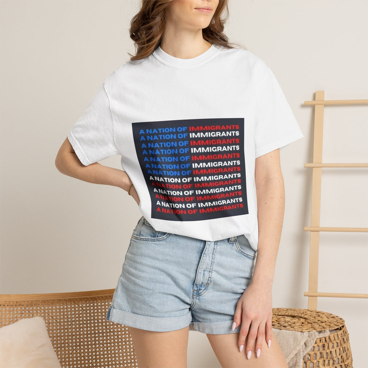Immigrant Rights T-Shirt — A Nation of Immigrants Statement Tee