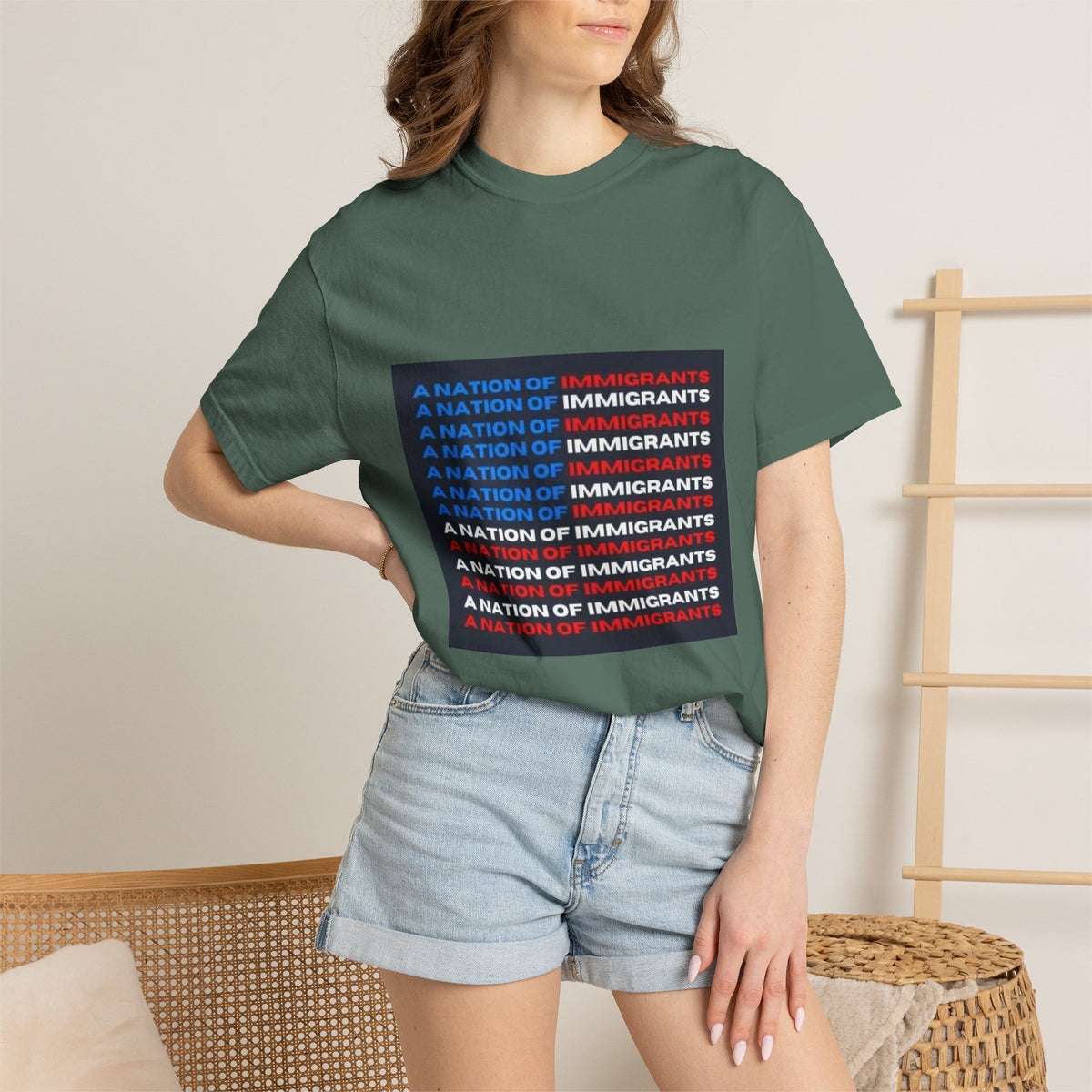 Immigrant Rights T-Shirt — A Nation of Immigrants Statement Tee