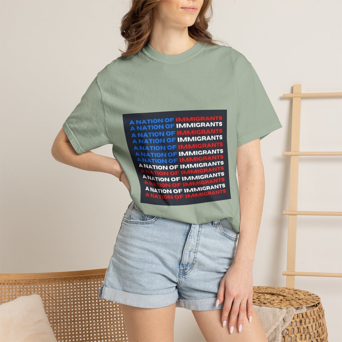 Immigrant Rights T-Shirt — A Nation of Immigrants Statement Tee
