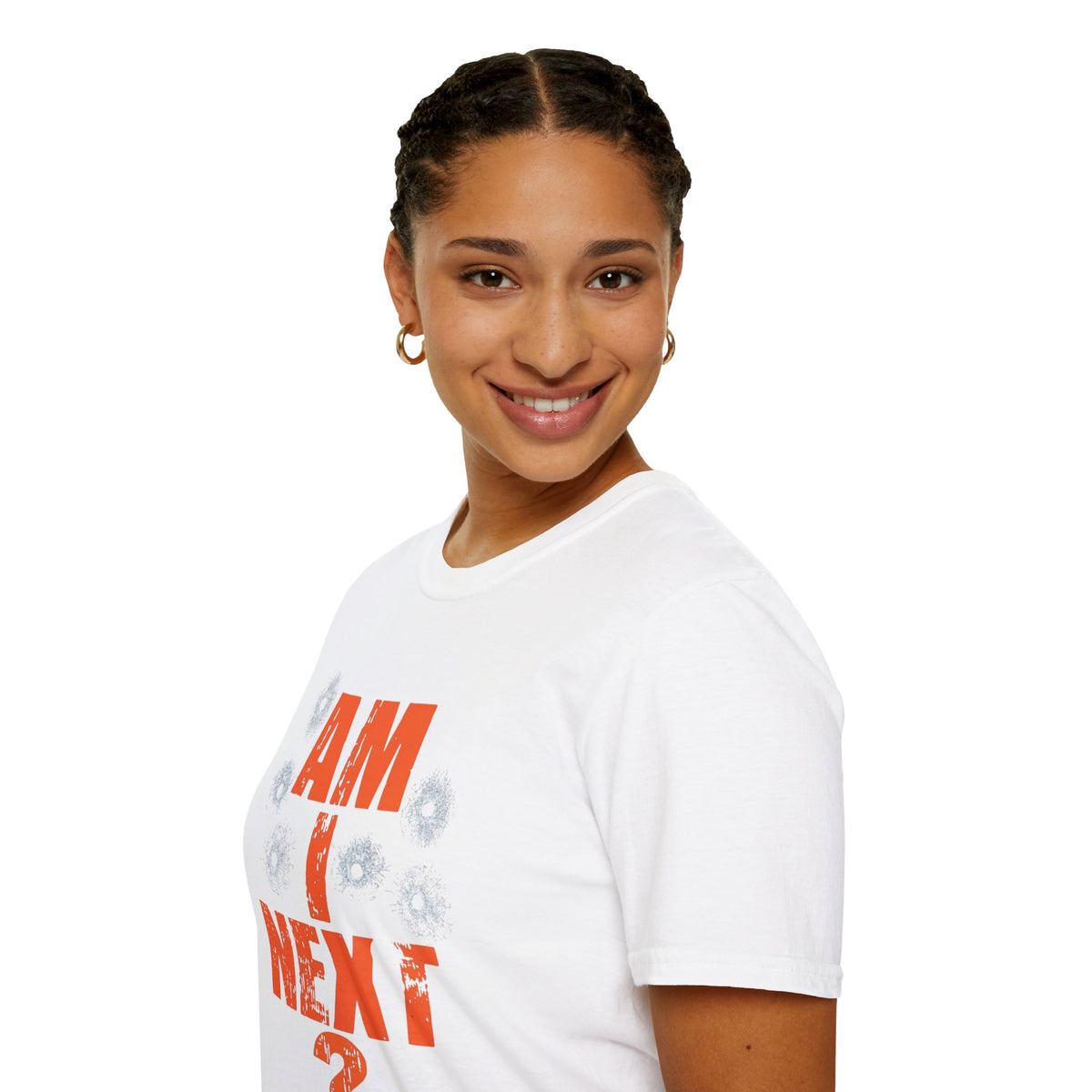Am I Next? Bullet Hole Graphic T-Shirt