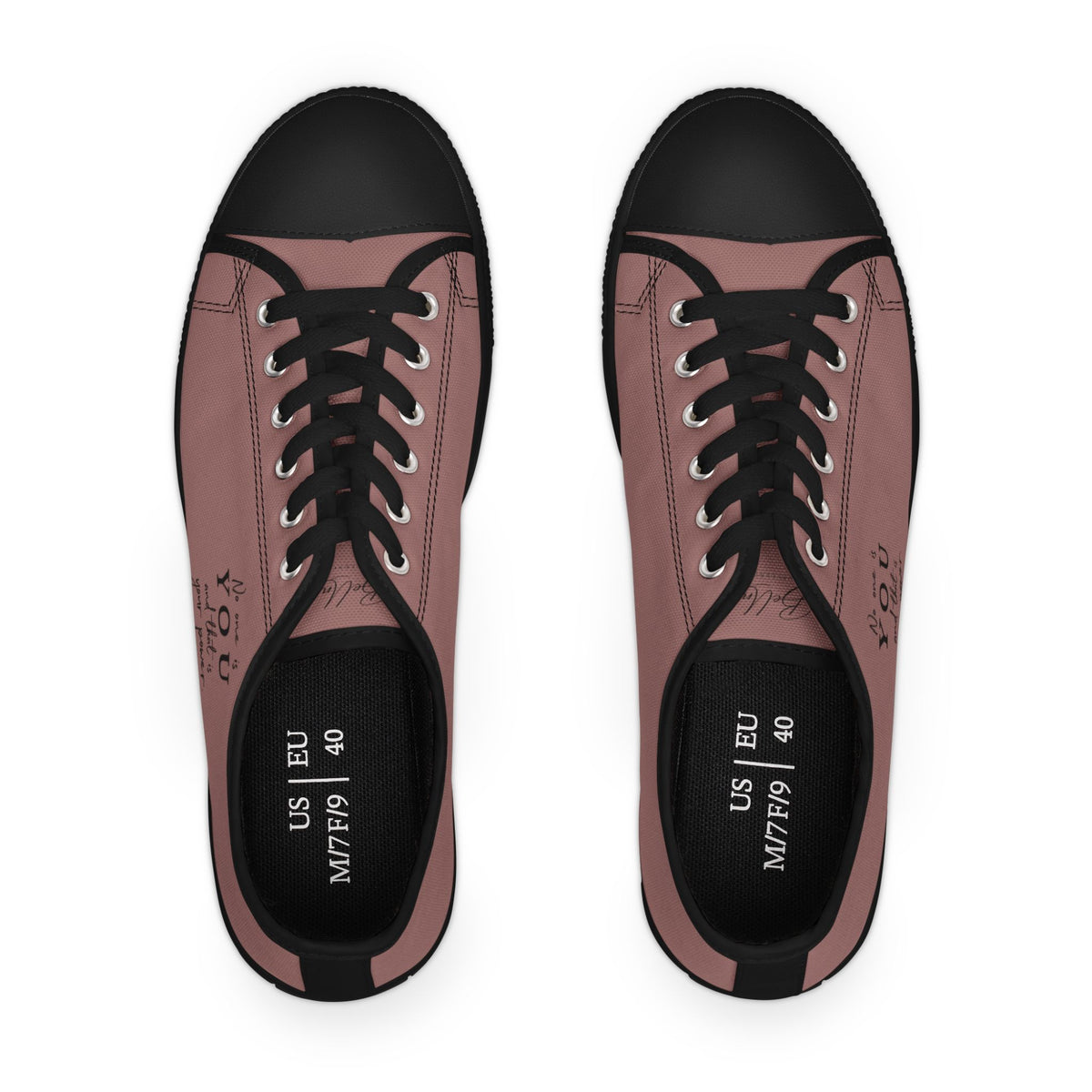 Women's Low Top Sneakers — Blush Pink Casual Canvas Shoes for Everyday Wear