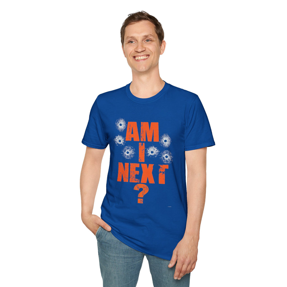 Am I Next? Bullet Hole Graphic T-Shirt