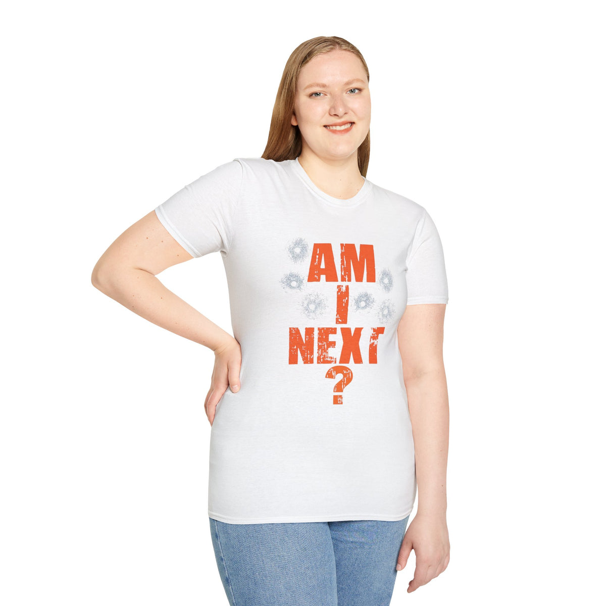 Am I Next? Bullet Hole Graphic T-Shirt