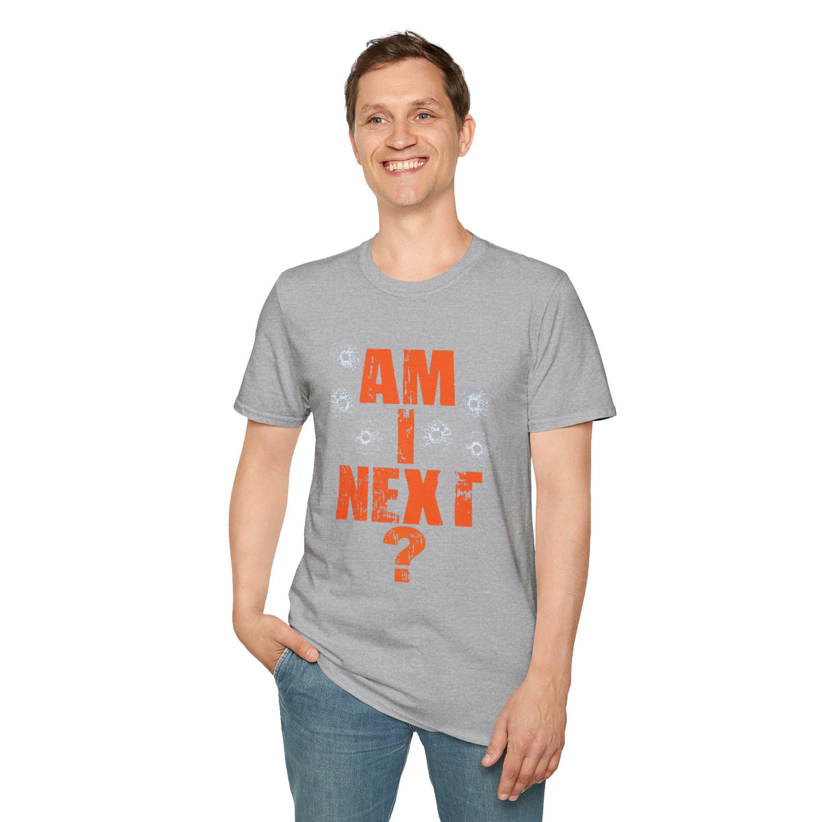 Am I Next? Bullet Hole Graphic T-Shirt