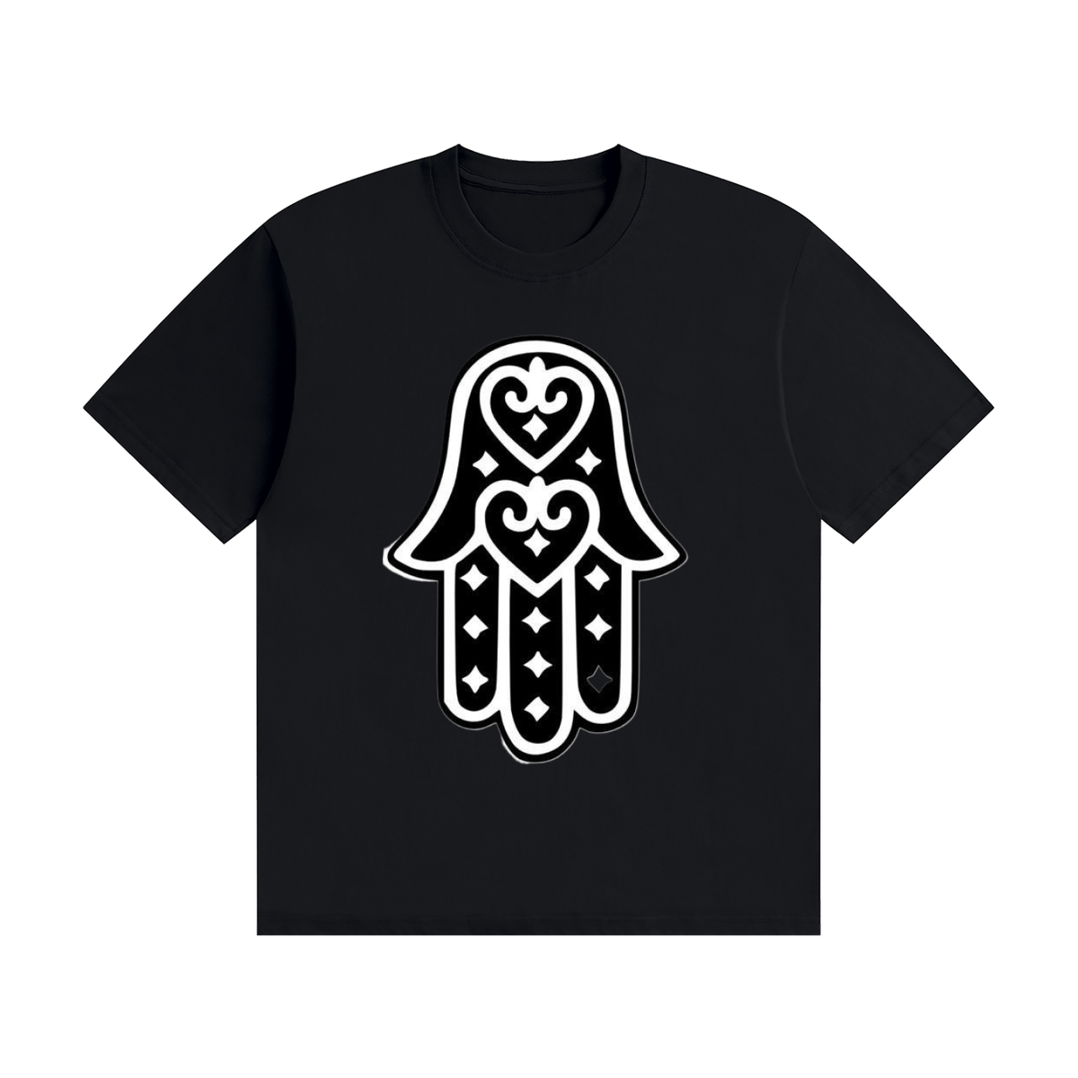 BE UNIQUE & ME Graffiti Faces Chest Print Tee