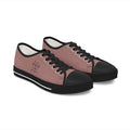 Women's Low Top Sneakers — Blush Pink Casual Canvas Shoes for Everyday Wear
