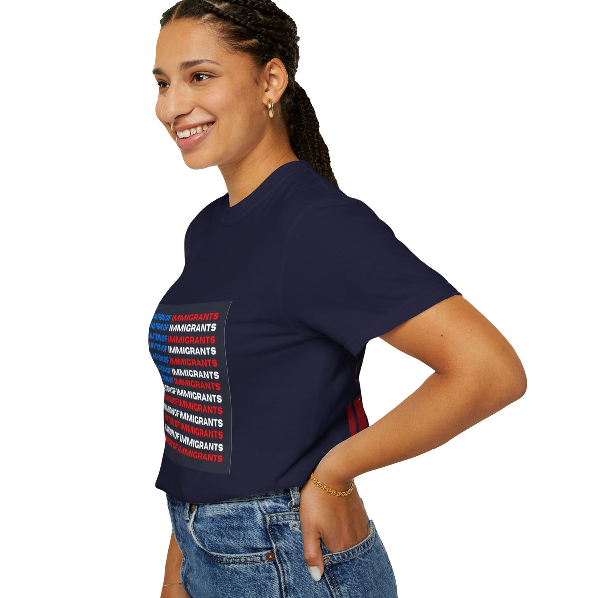 Immigrant Rights T-Shirt — A Nation of Immigrants Statement Tee