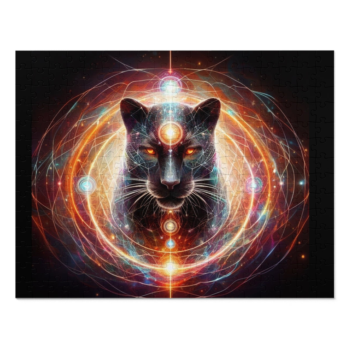 Cosmic Black Panther Puzzle — 252 Pieces with Tin