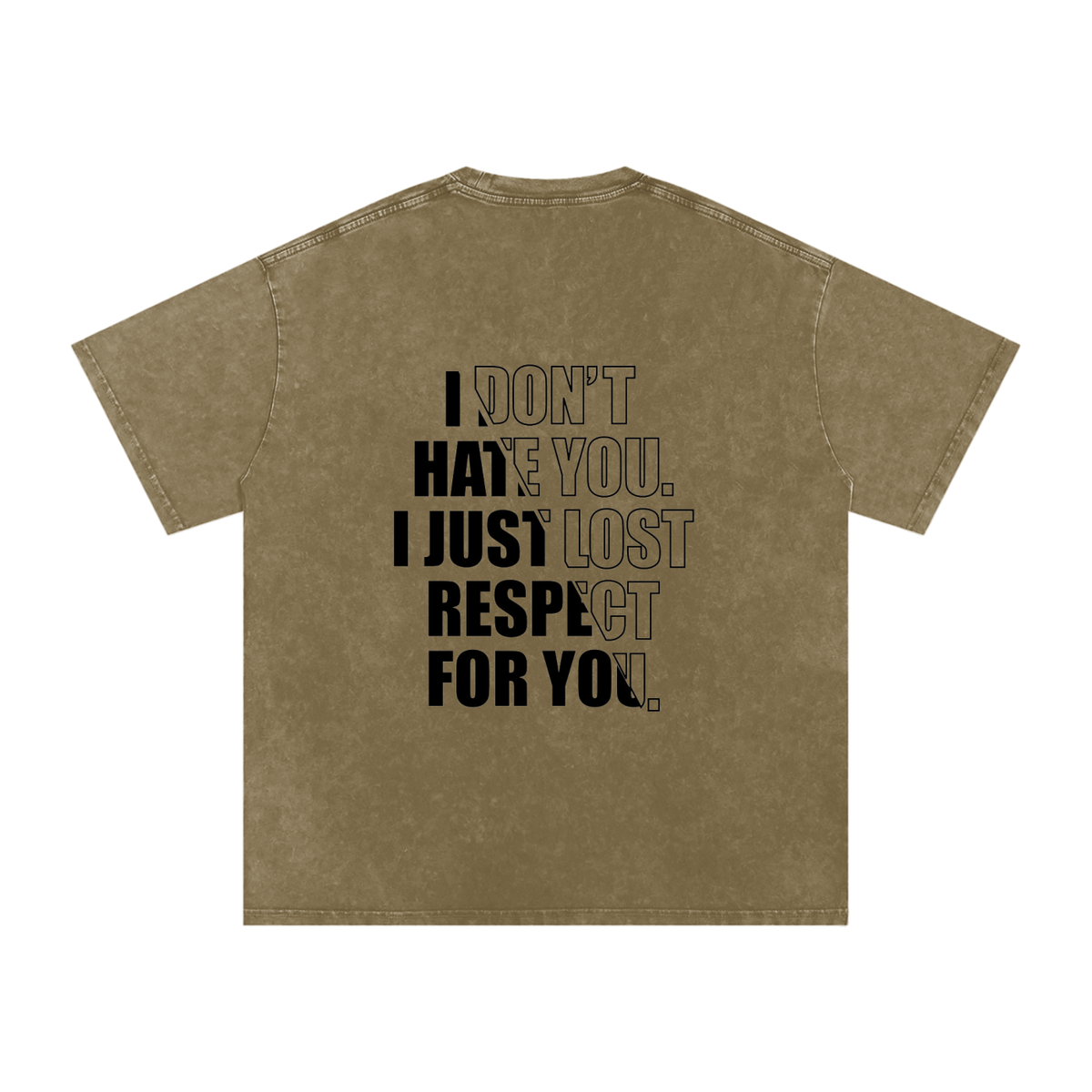 Snow Washed Oversized Cotton T-Shirt