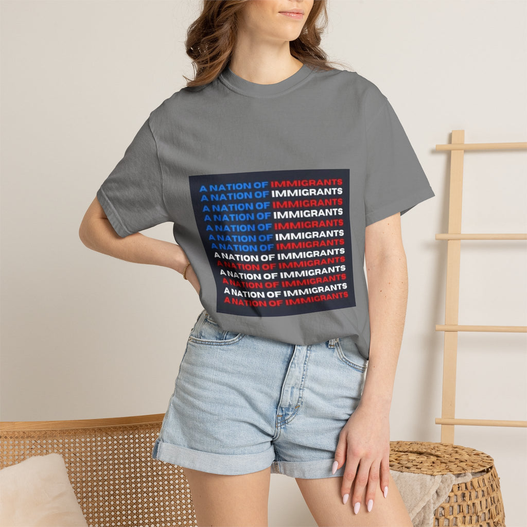 Immigrant Rights T-Shirt — A Nation of Immigrants Statement Tee