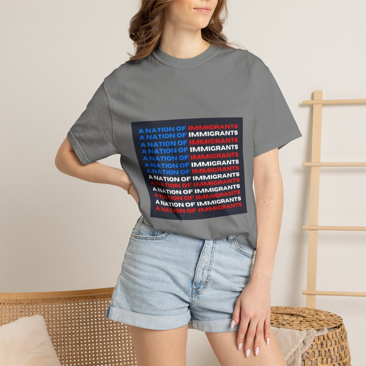 Immigrant Rights T-Shirt — A Nation of Immigrants Statement Tee