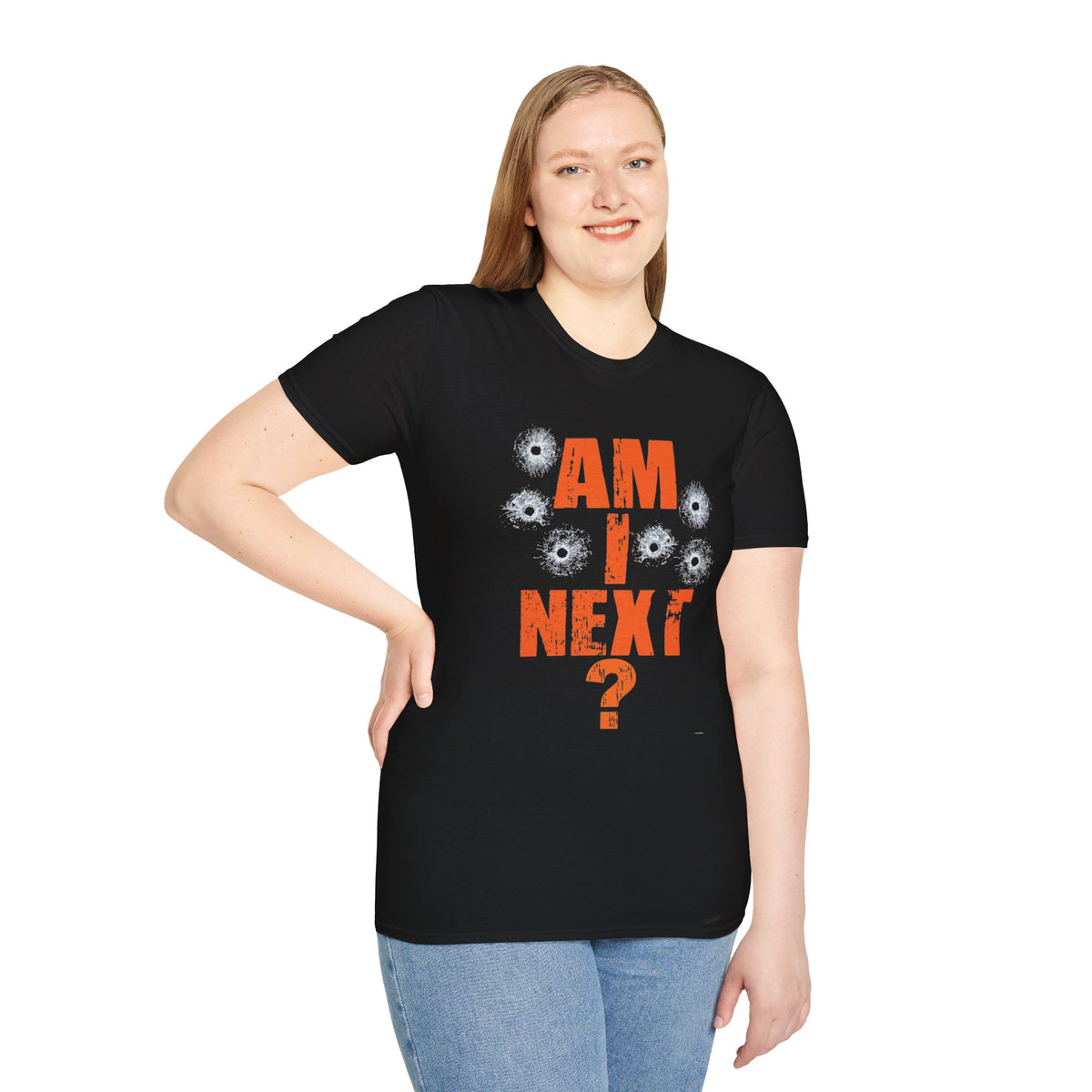 Am I Next? Bullet Hole Graphic T-Shirt