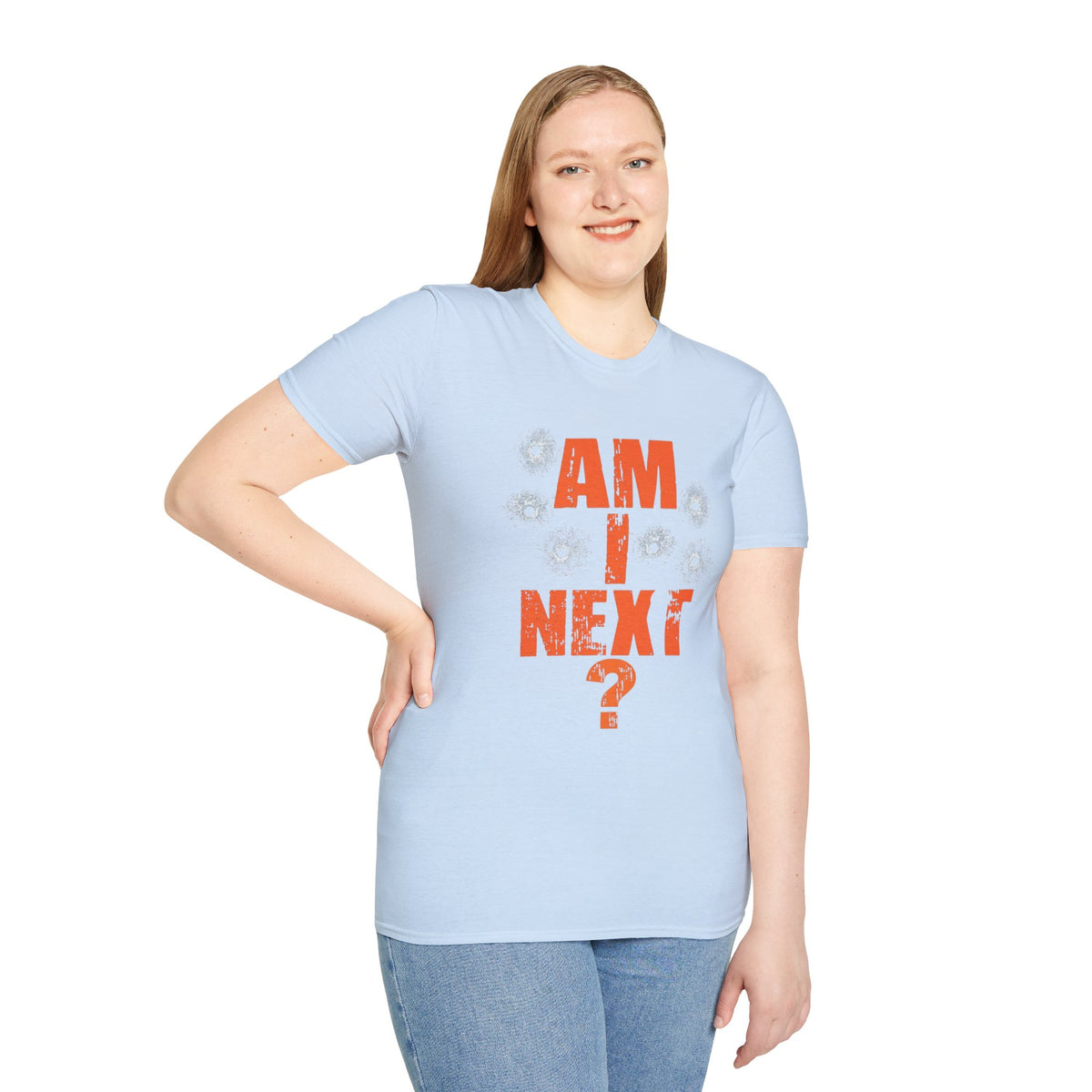 Am I Next? Bullet Hole Graphic T-Shirt