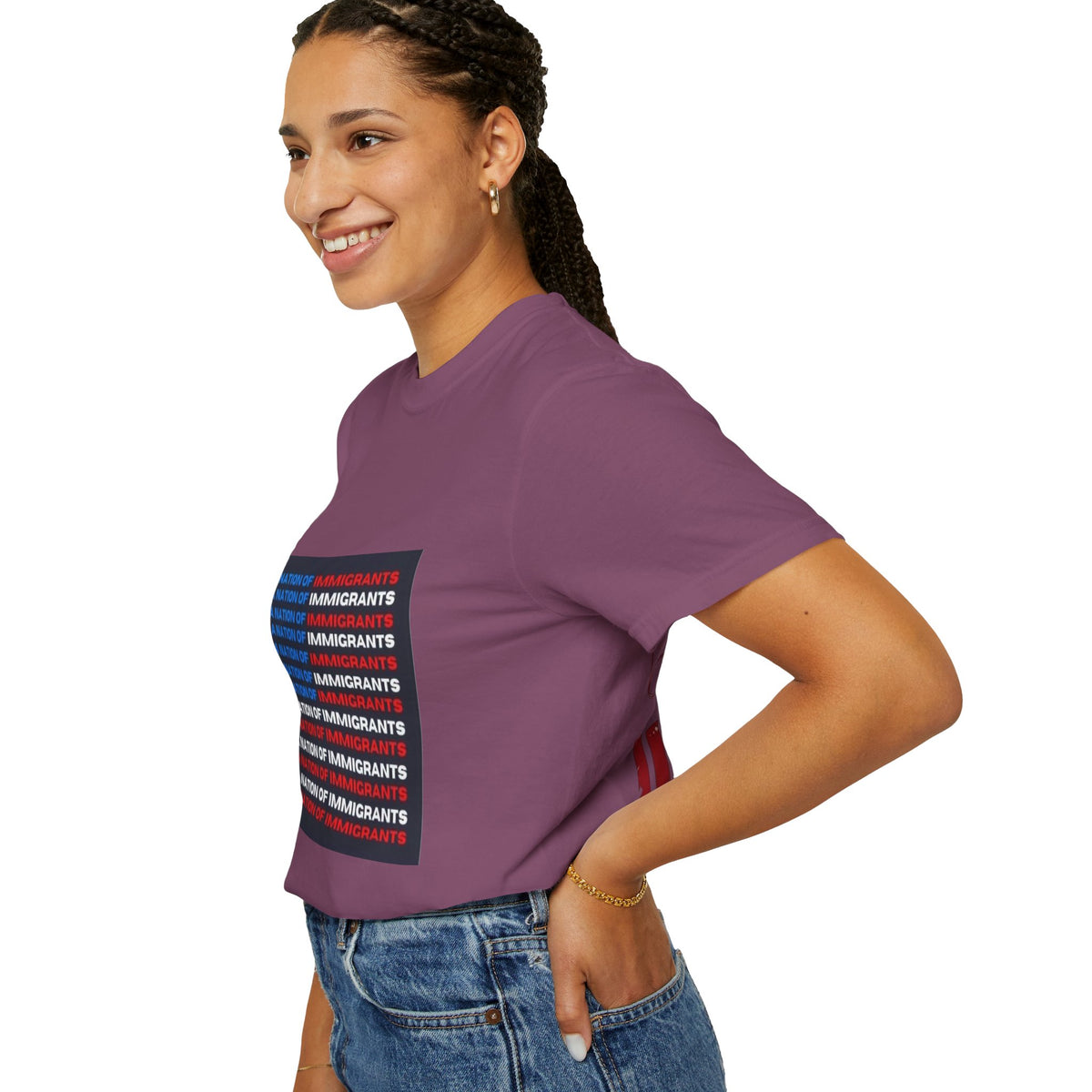 Immigrant Rights T-Shirt — A Nation of Immigrants Statement Tee