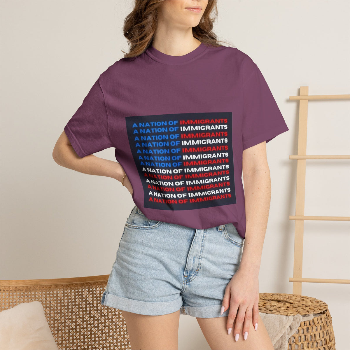 Immigrant Rights T-Shirt — A Nation of Immigrants Statement Tee