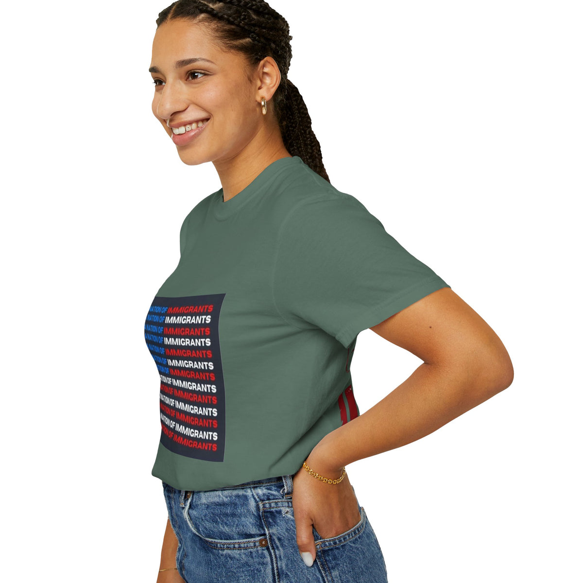 Immigrant Rights T-Shirt — A Nation of Immigrants Statement Tee