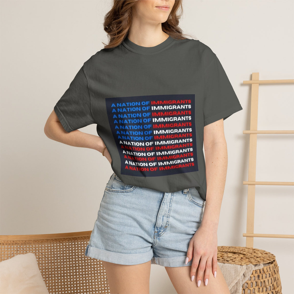 Immigrant Rights T-Shirt — A Nation of Immigrants Statement Tee