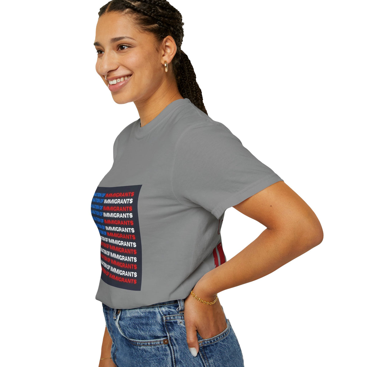 Immigrant Rights T-Shirt — A Nation of Immigrants Statement Tee