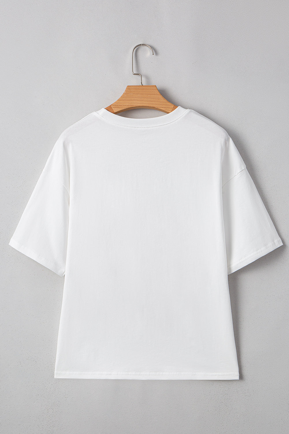 Myosotis Flag Bow Grafik Rundhals-T-Shirt