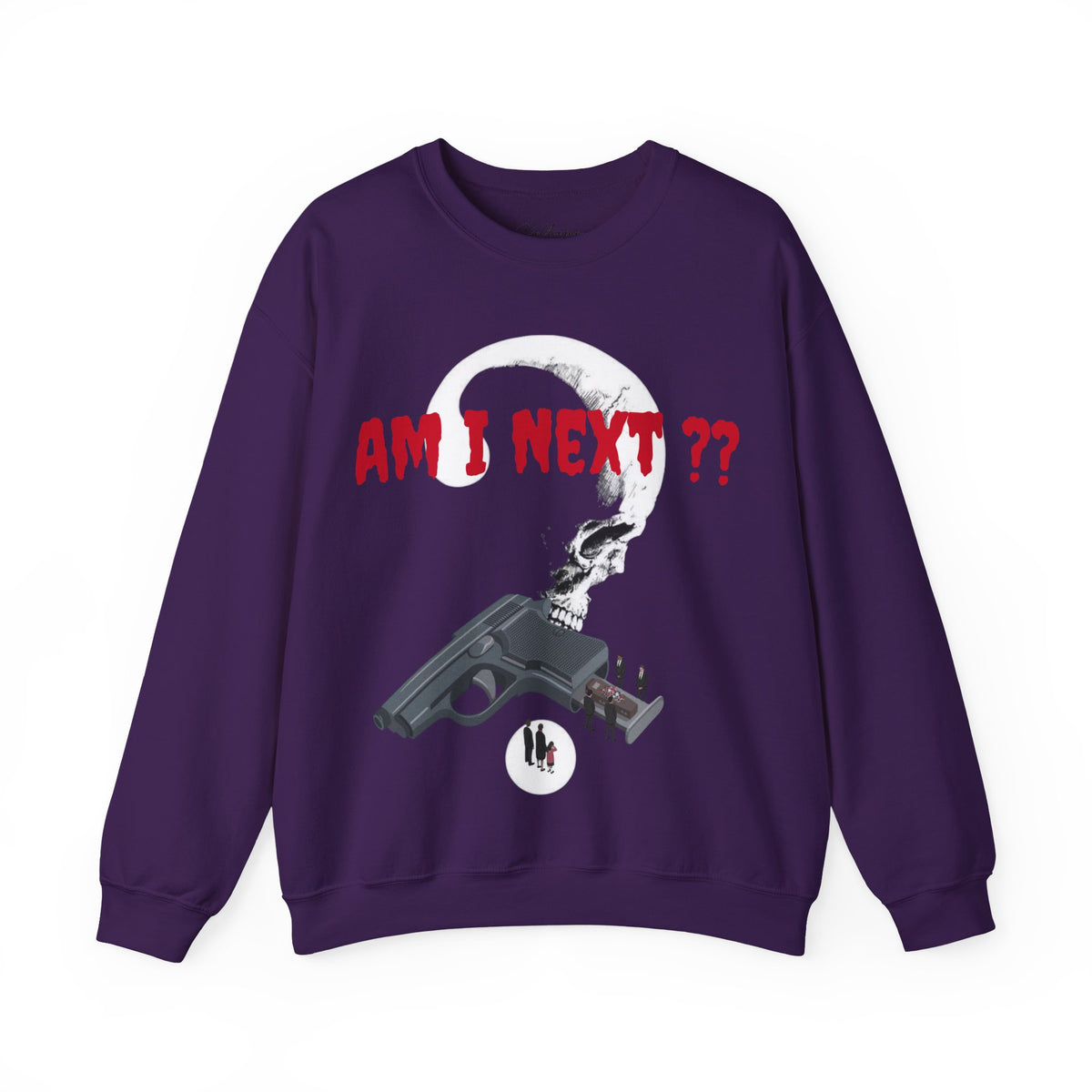 AM I NEXT? Crewneck — Gun Violence Awareness Sweatshirt