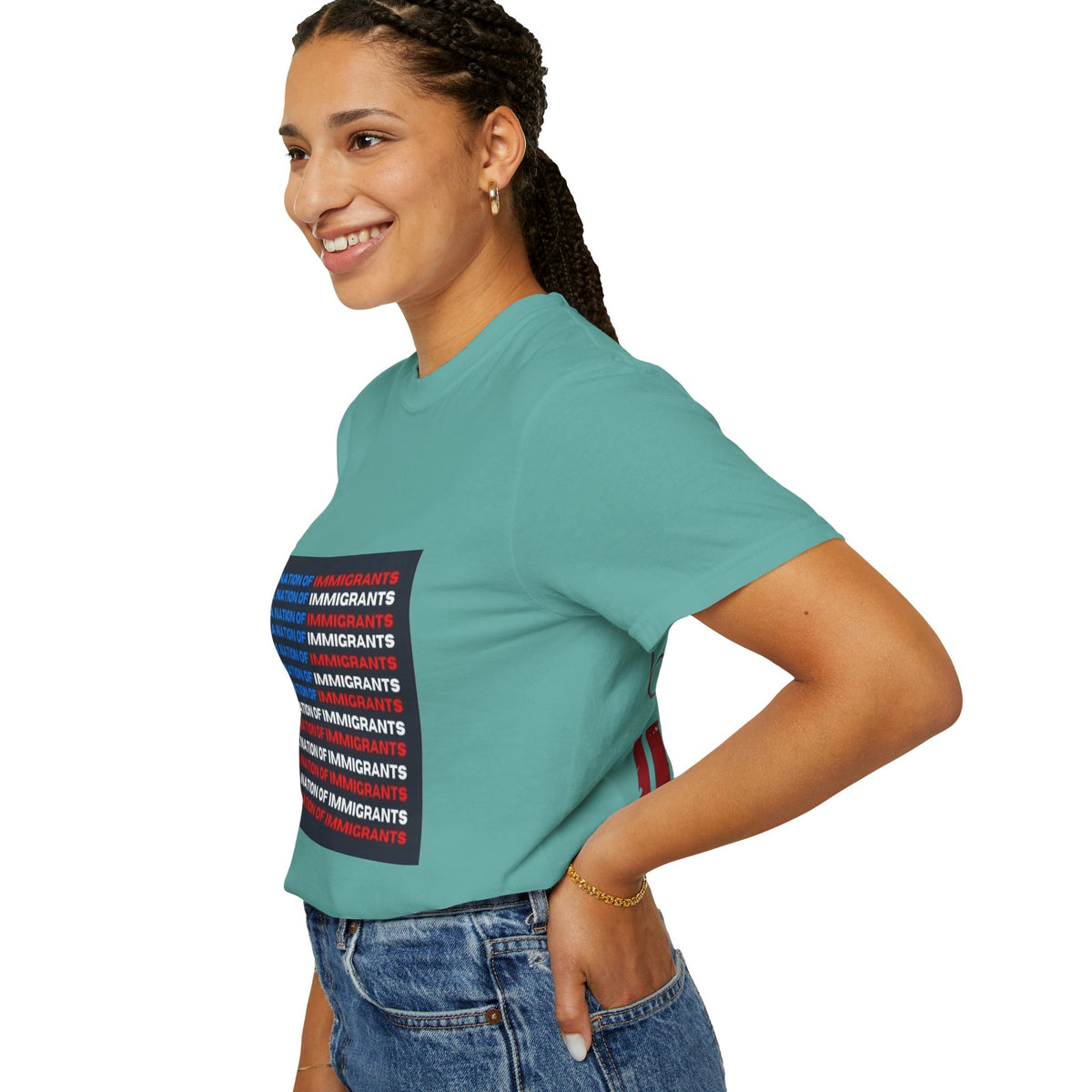 Immigrant Rights T-Shirt — A Nation of Immigrants Statement Tee