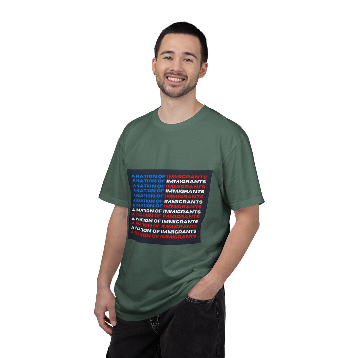 Immigrant Rights T-Shirt — A Nation of Immigrants Statement Tee