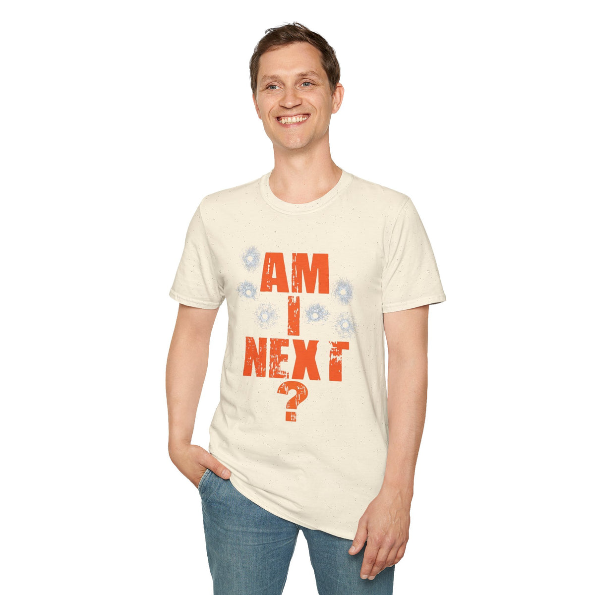 Am I Next? Bullet Hole Graphic T-Shirt
