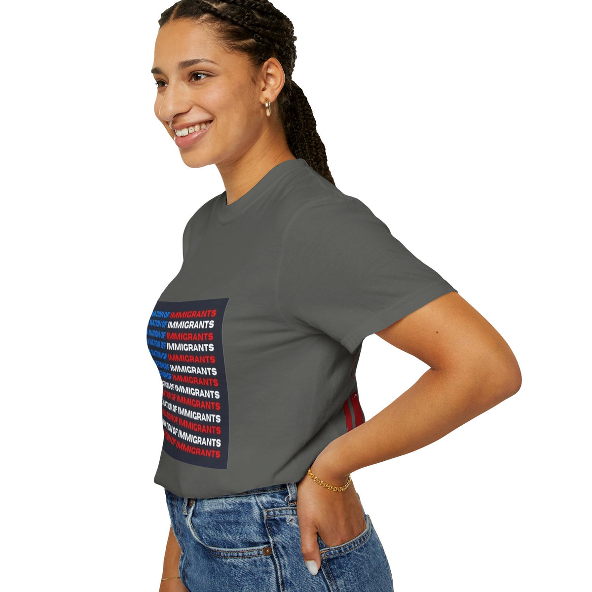 Immigrant Rights T-Shirt — A Nation of Immigrants Statement Tee