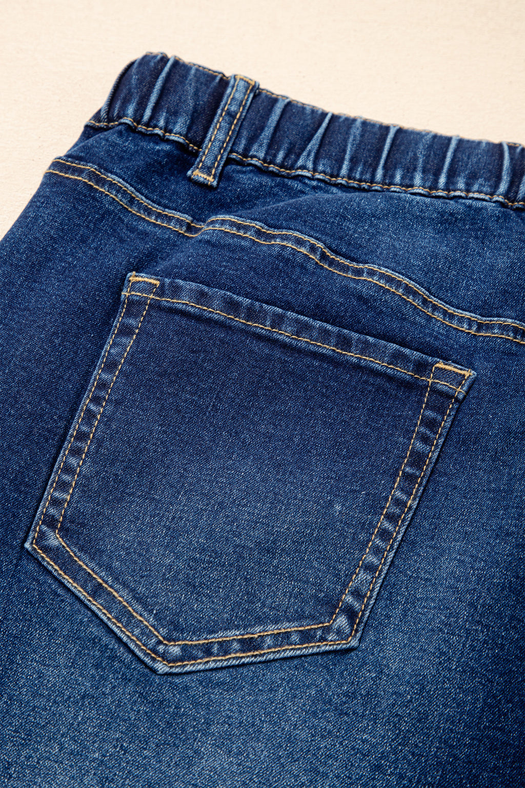 Iceland Blue Acid Wash Contrast Lace-up Plus Size Jeans
