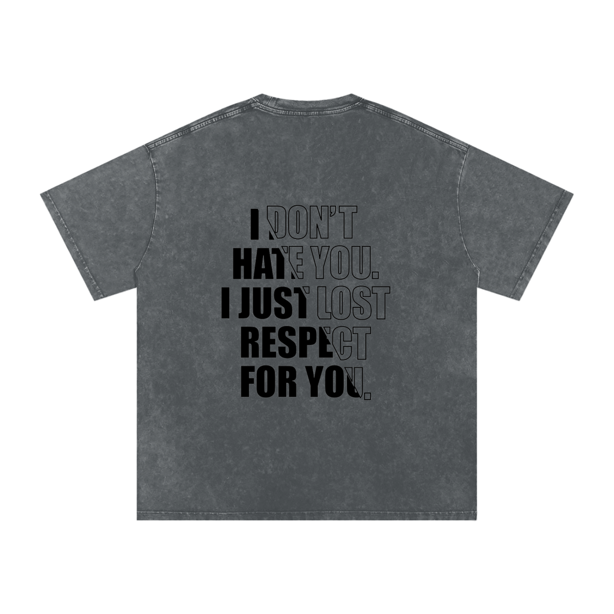 Snow Washed Oversized Cotton T-Shirt