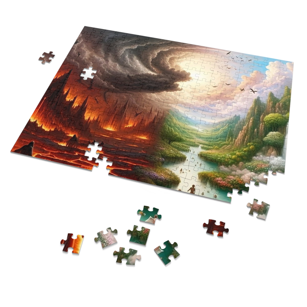 From Storm to Light Fantasy Puzzle — 252 Pieces with Tin