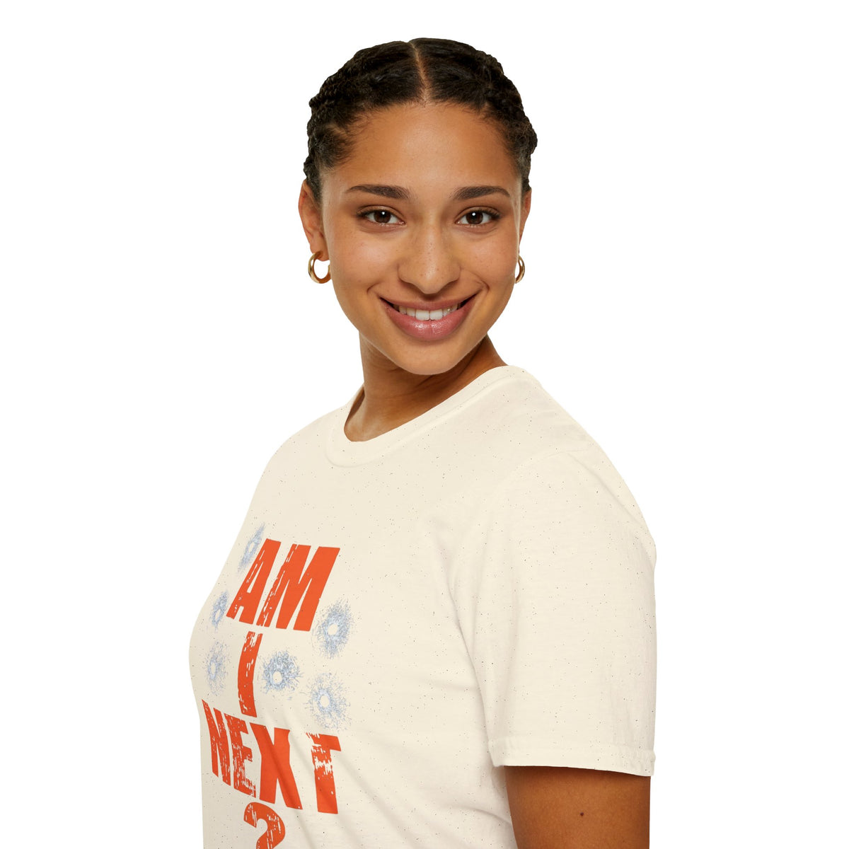 Am I Next? Bullet Hole Graphic T-Shirt