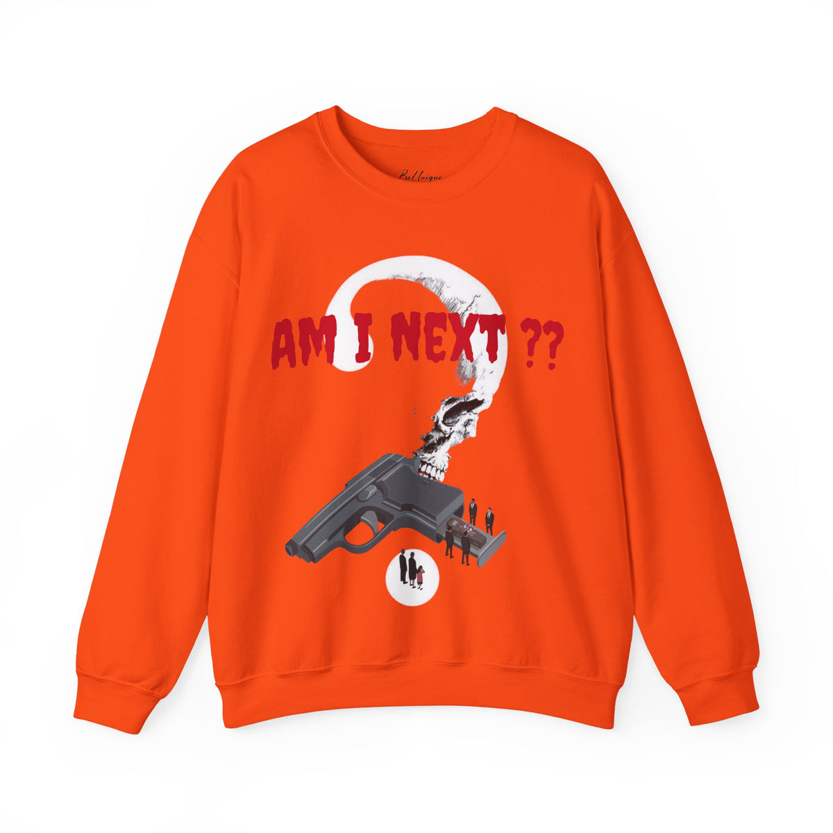 AM I NEXT? Crewneck — Gun Violence Awareness Sweatshirt