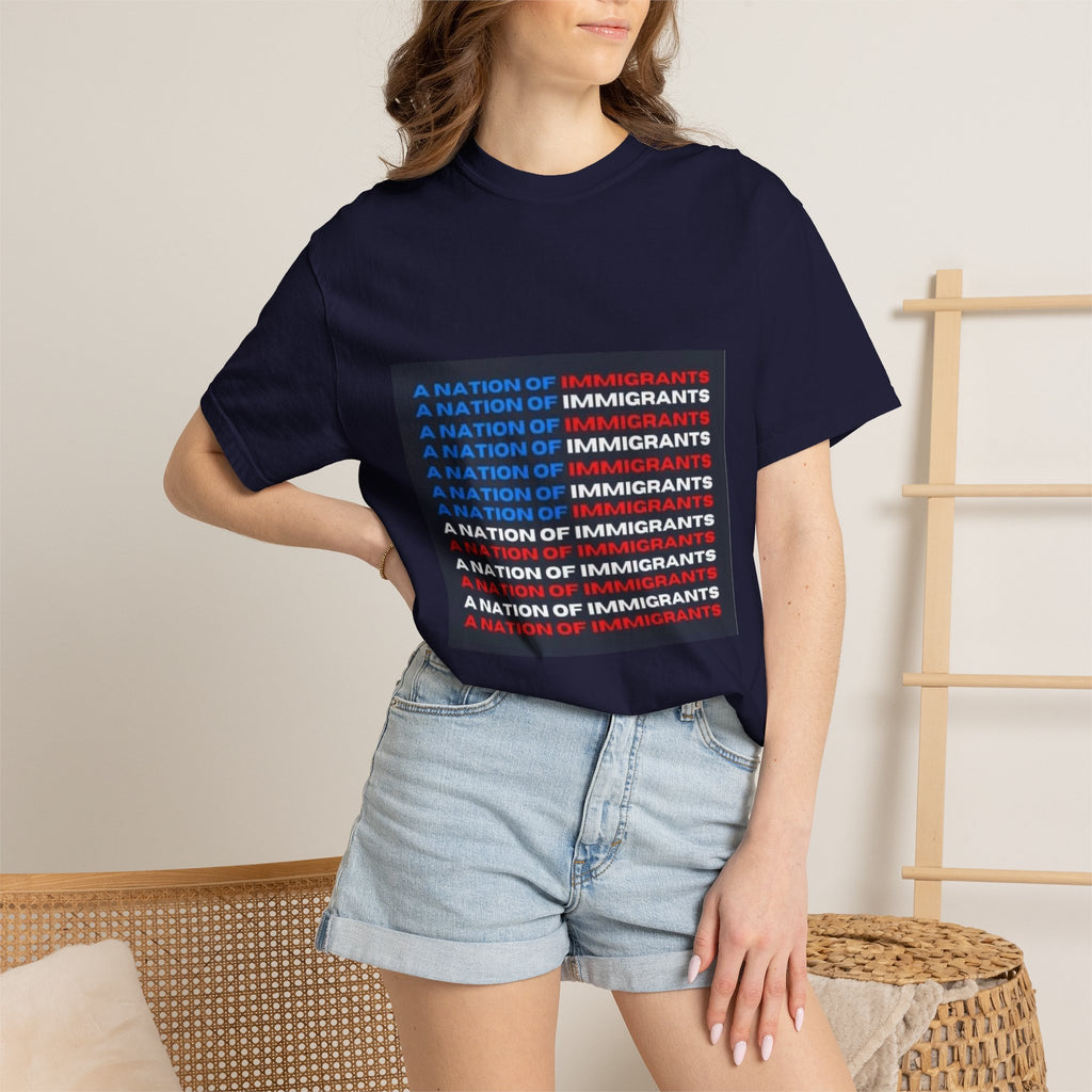 Immigrant Rights T-Shirt — A Nation of Immigrants Statement Tee