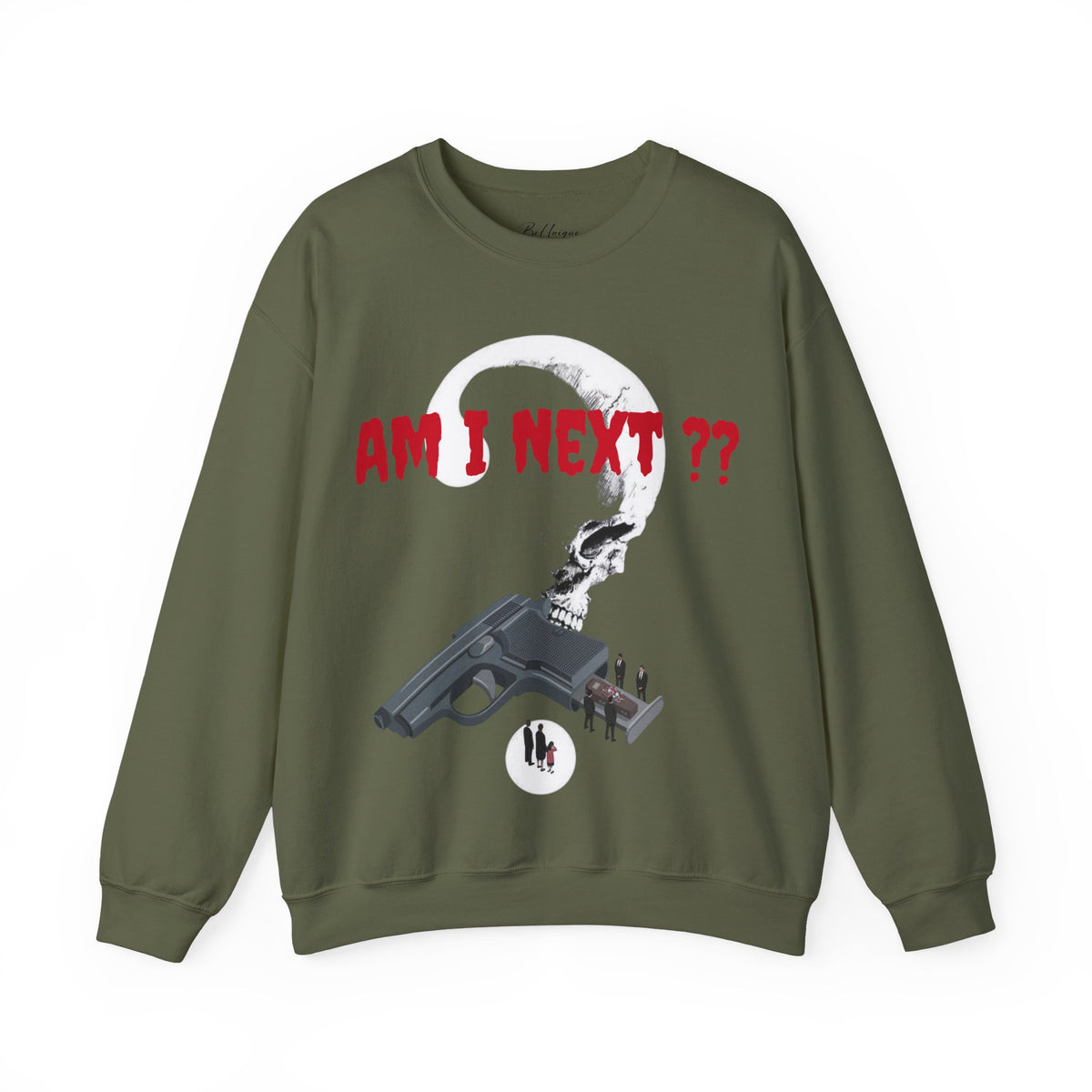 AM I NEXT? Crewneck — Gun Violence Awareness Sweatshirt