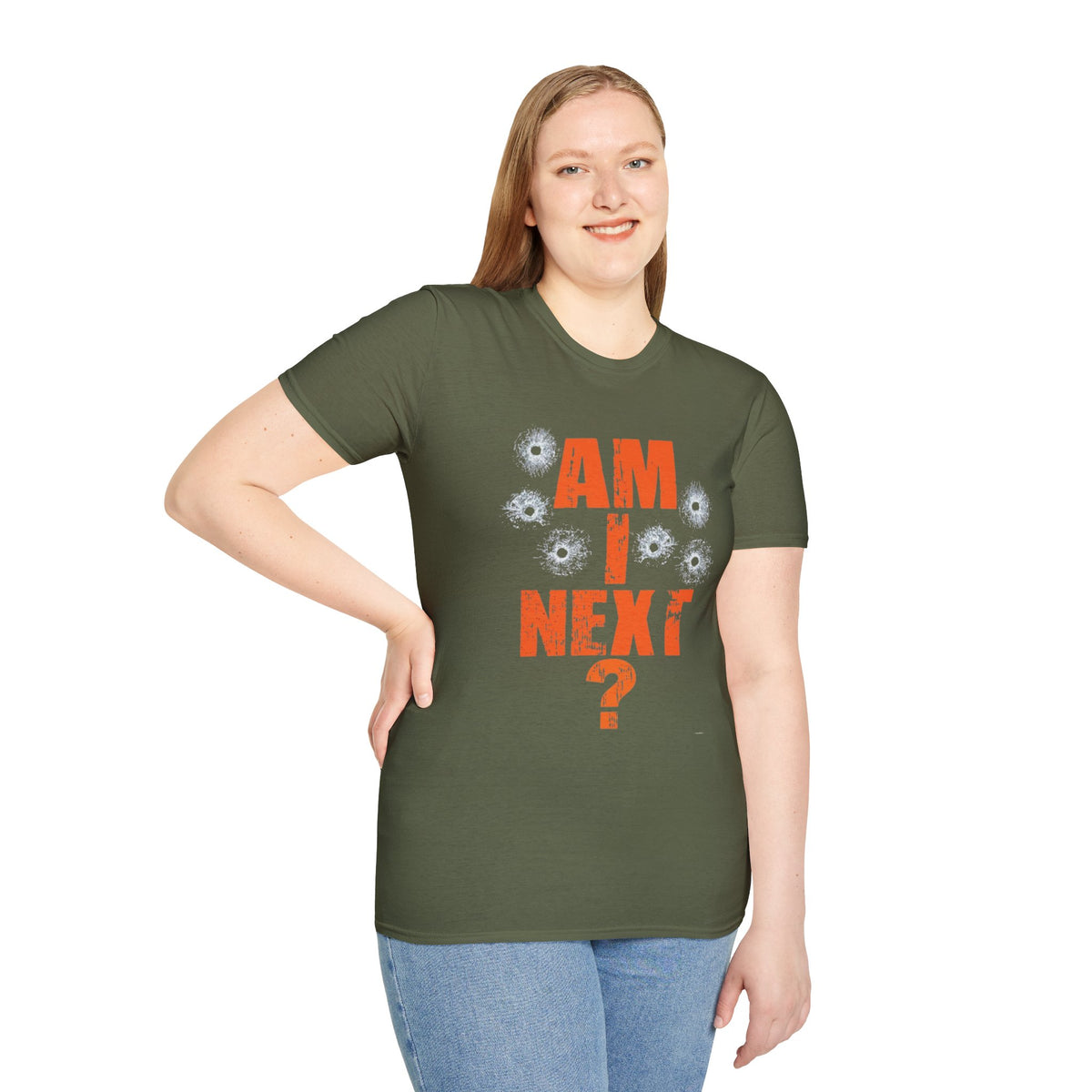 Am I Next? Bullet Hole Graphic T-Shirt