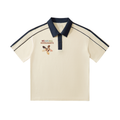 Contrast Collar Short-Sleeve Polo Shirt