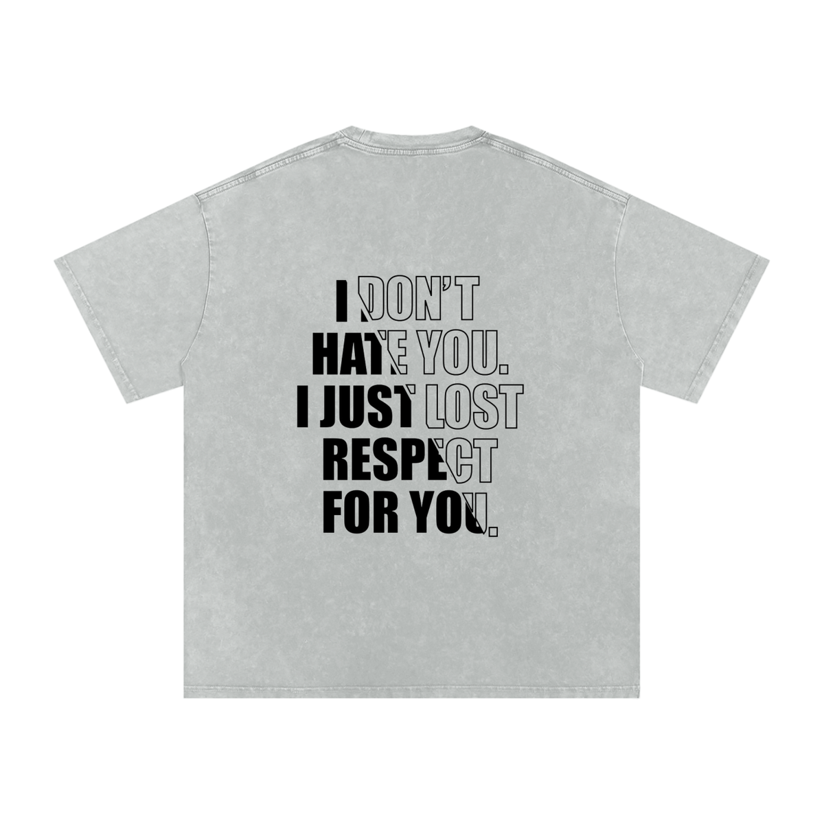 Snow Washed Oversized Cotton T-Shirt