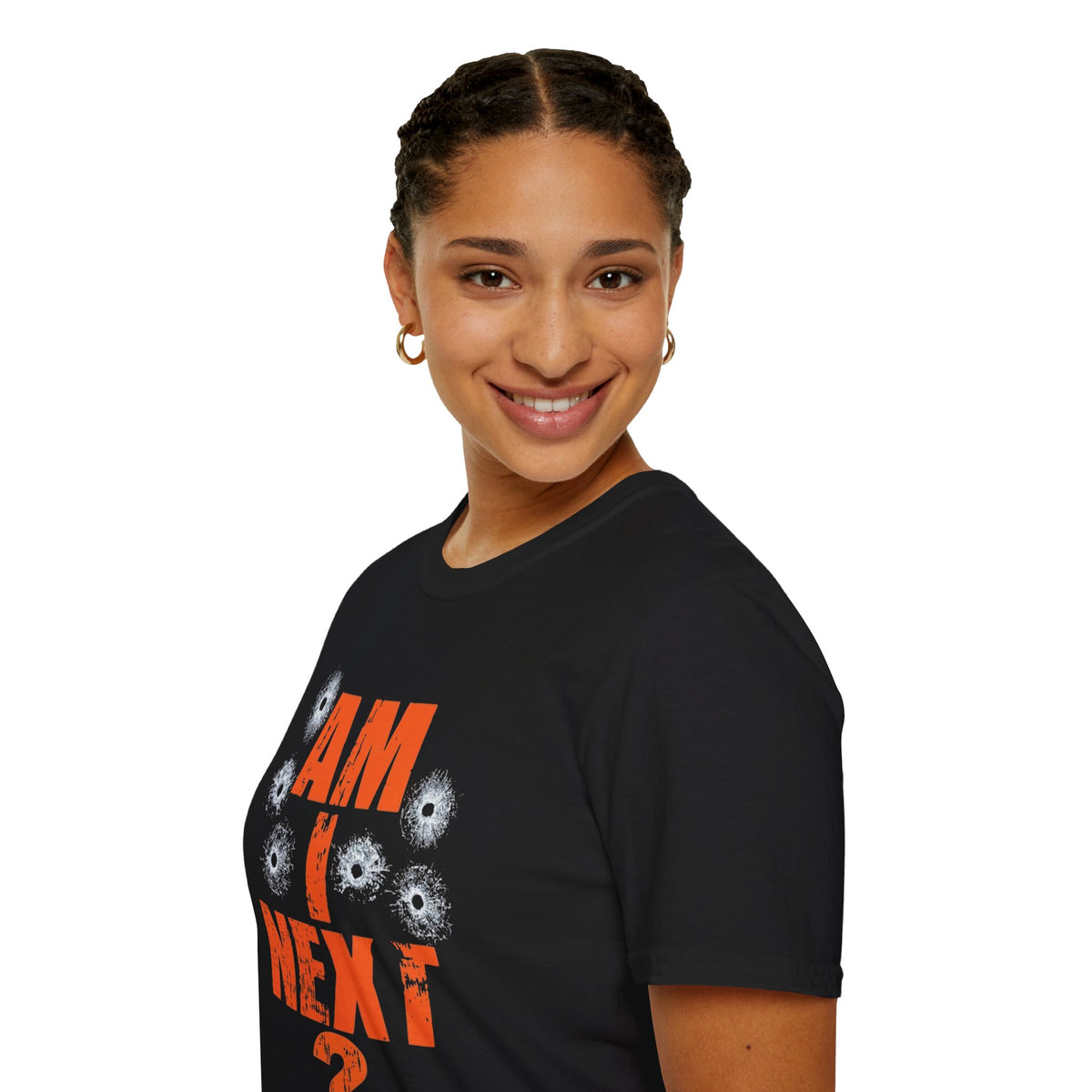 Am I Next? Bullet Hole Graphic T-Shirt